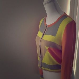 Versace Collection multi-colored Cropped Cardigan